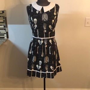 Sleeveless Goth Wednesday Aadams Style Dress